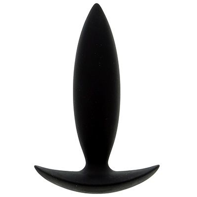 Купить чёрная мини-пробка для анальной стимуляции bootyful anal plug xtra small black - 9 см. Image