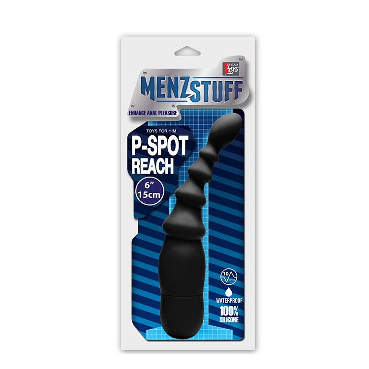 Купить чёрный вибромассажёр простаты menzstuff p-spot reach vibe  Image