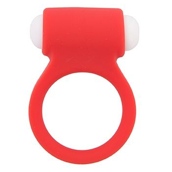 Купить красное эрекционное виброкольцо lit-up silicone stimu ring 3 red Image