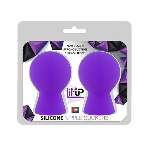 Купить фиолетовые присоски для груди lit-up nipple suckers small purple Image