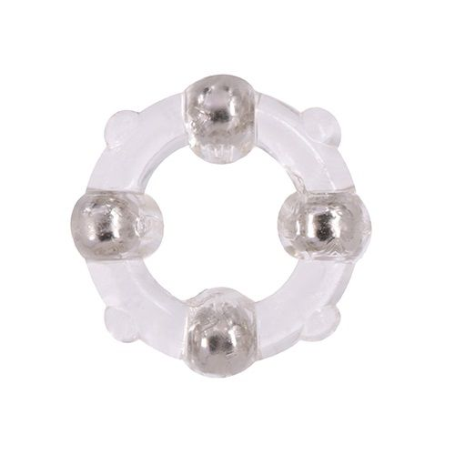 Купить эрекционное кольцо с 4 бусинами menzstuff stud ring clear Image