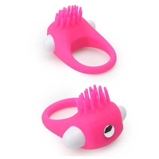 Купить розовое эрекционное кольцо с щеточкой lit-up silicone stimu ring 5 Image