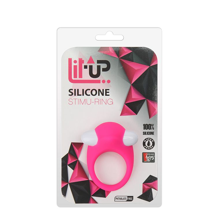 Купить розовое эрекционное кольцо lit-up silicone stimu ring 6 Image