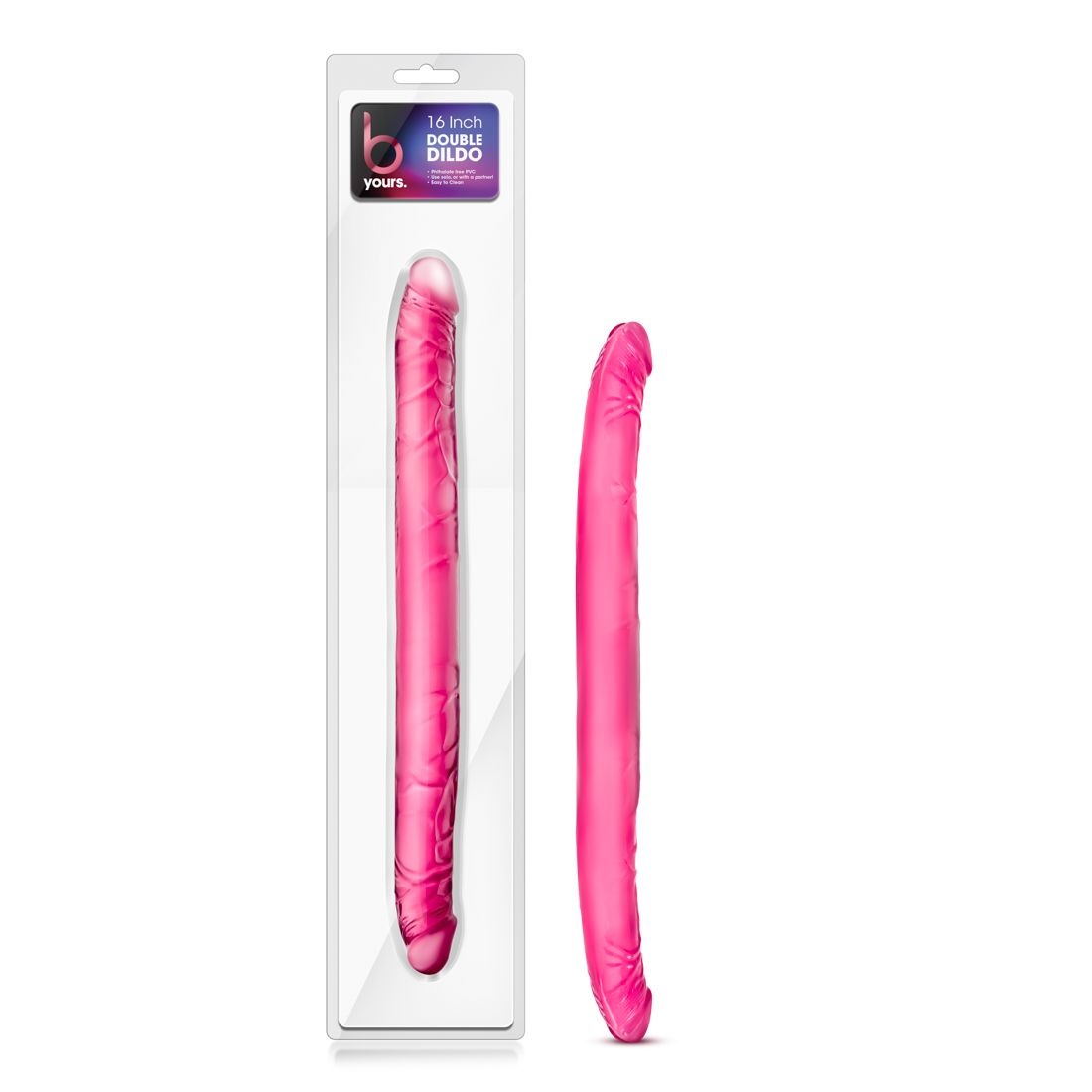 Купить розовый двусторонний фаллоимитатор b yours 16  double dildo - 40,6 см. Image