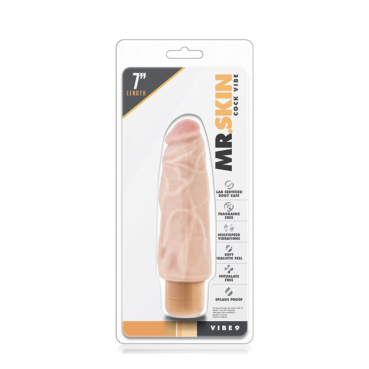 Купить рельефный вибратор-реалистик dr. skin cock vibe 9 - 17,8 см. Image