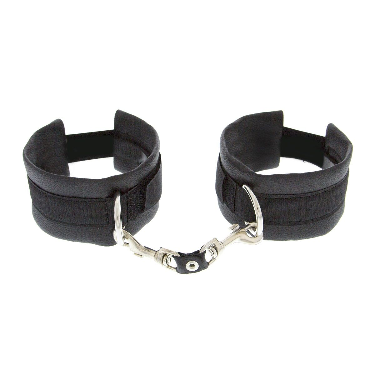 Купить чёрные полиуретановые наручники luxurious handcuffs Image