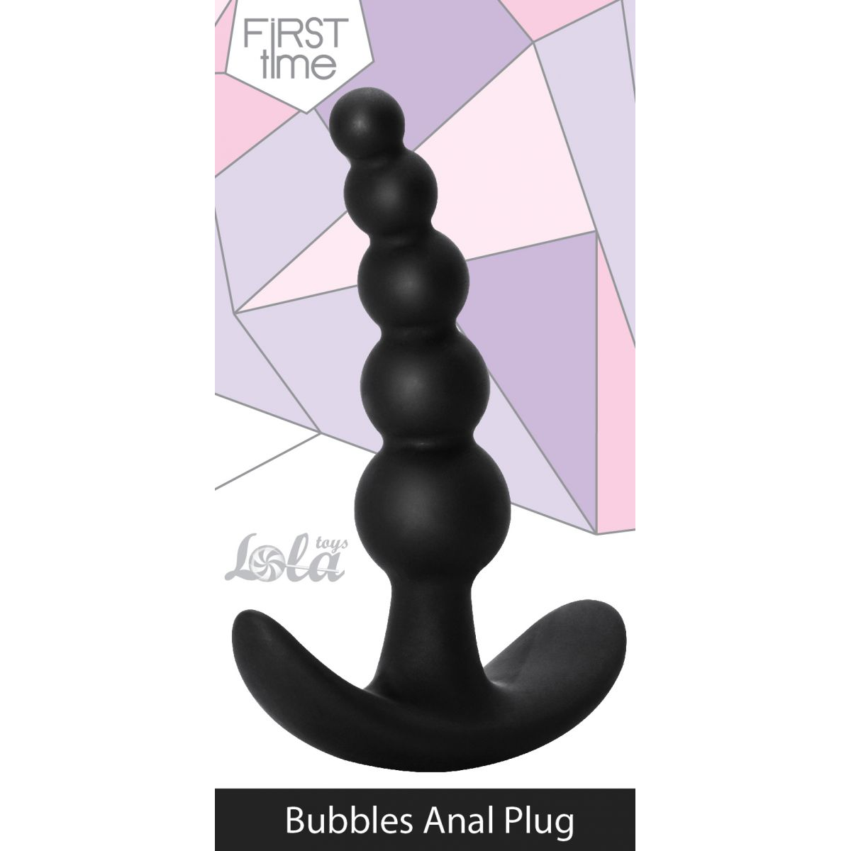 Купить чёрная анальная пробка bubbles anal plug - 11,5 см. Image