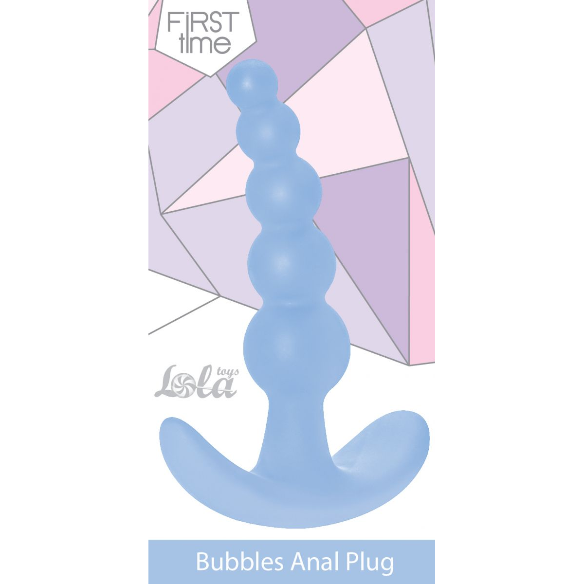 Купить голубая анальная пробка bubbles anal plug - 11,5 см. Image