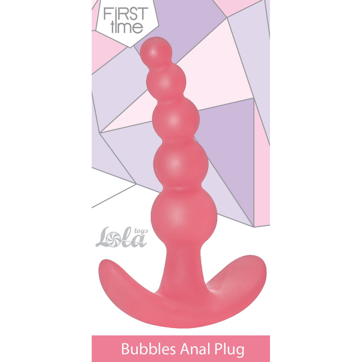 Купить розовая анальная пробка bubbles anal plug - 11,5 см. Image