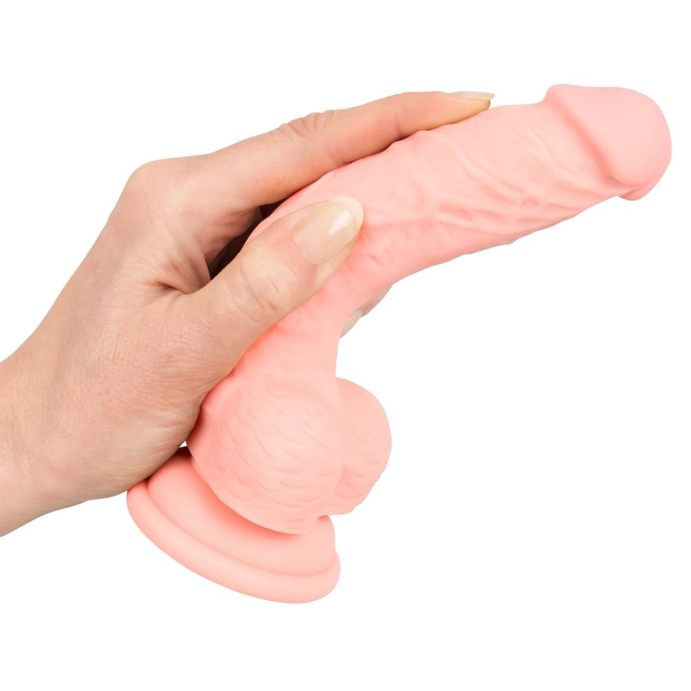 Купить реалистичный фаллоимитатор из силикона medical silicone dildo - 18 см. Image