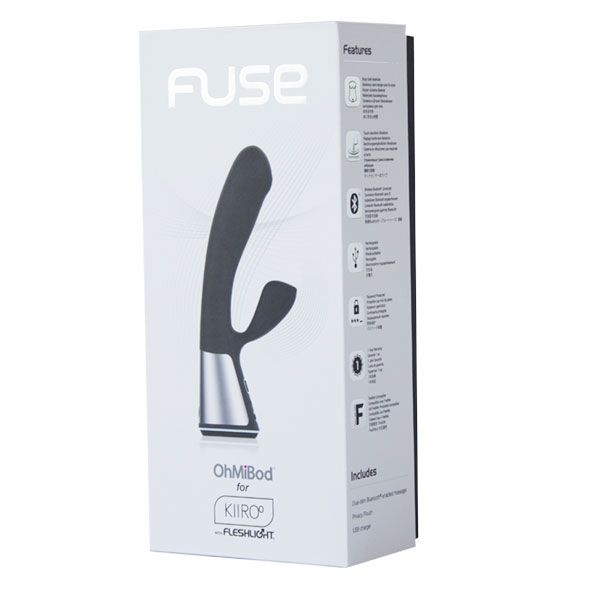 Купить чёрный интерактивный вибратор kiiroo ohmibod fuse - 18 см. Image