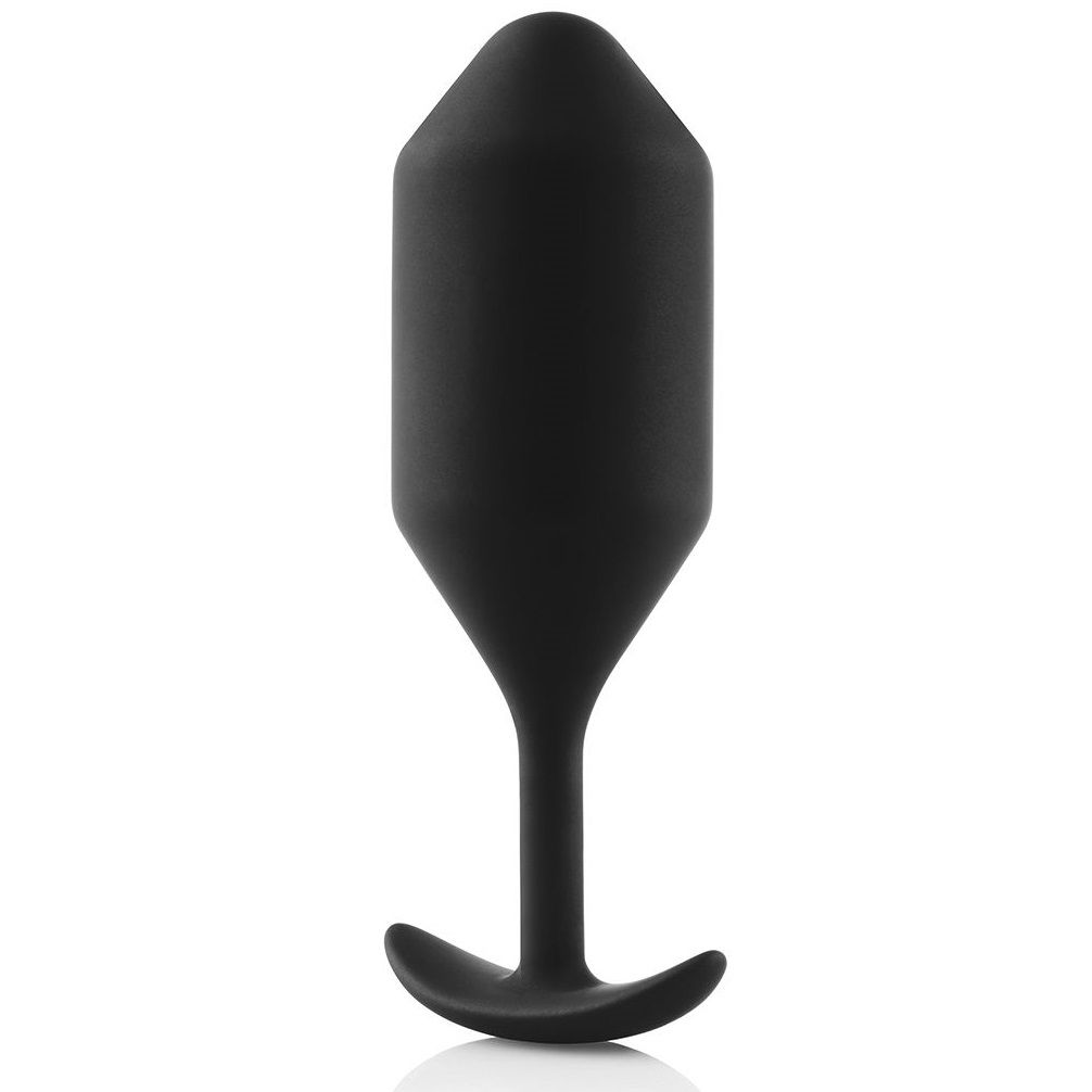 Купить чёрная пробка для ношения b-vibe snug plug 4 - 14 см. Image