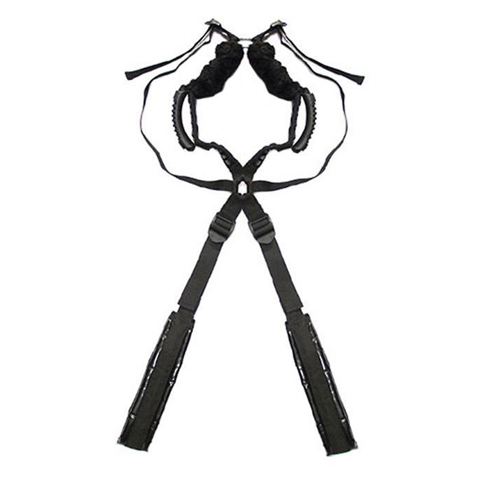 Купить чёрный бондажный комплект romfun sex harness bondage на сбруе Image