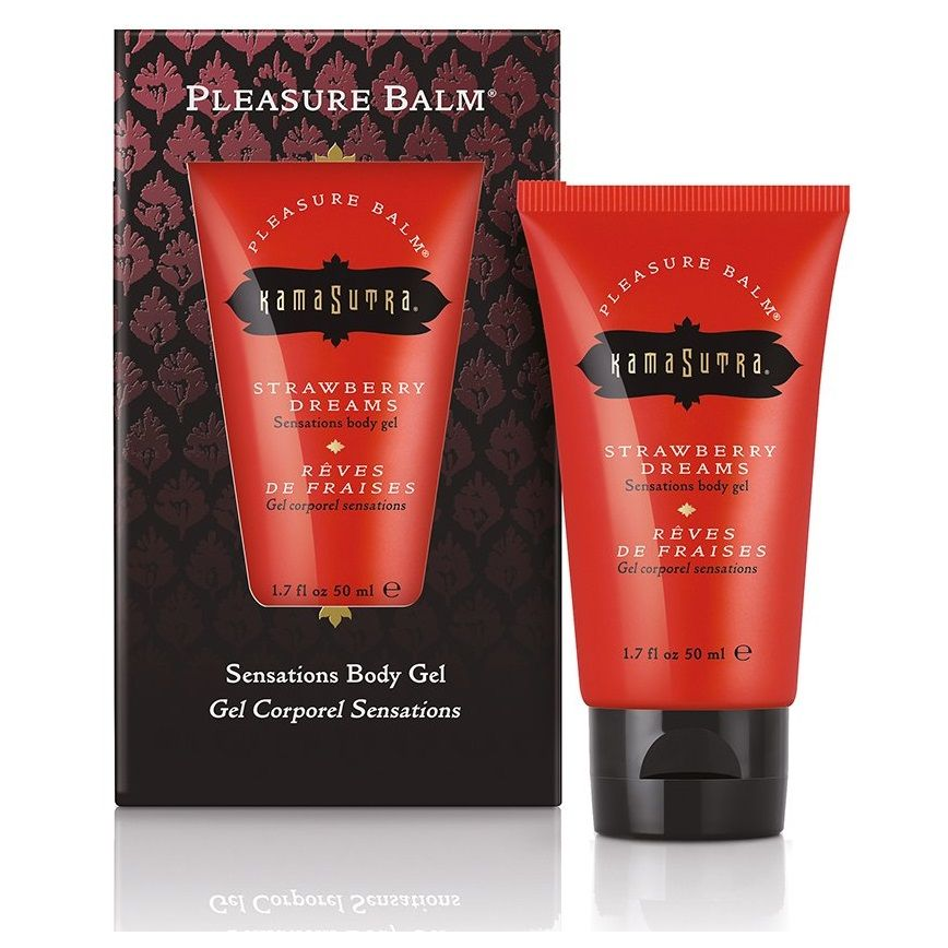 Купить возбуждающий бальзам для тела pleasure balm strawberry dreams - 50 мл. Image