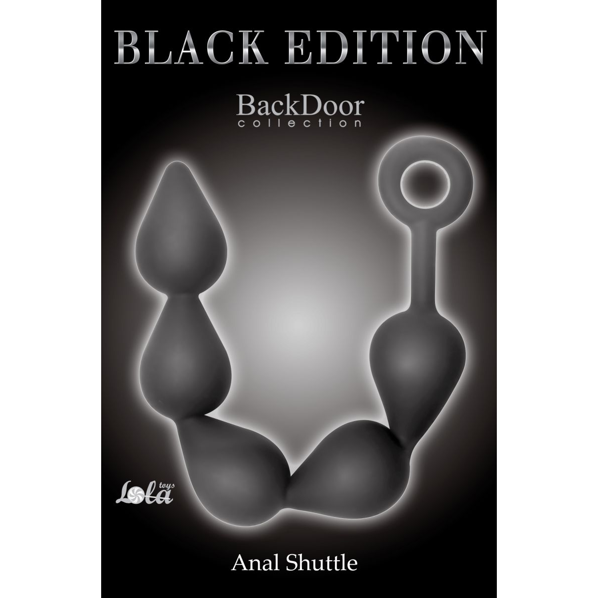 Купить чёрная анальная цепочка black edition anal super beads - 40 см. Image