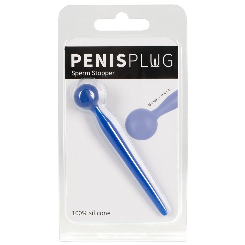 Купить синий уретральный стимулятор penis plug - 9,6 см. Image