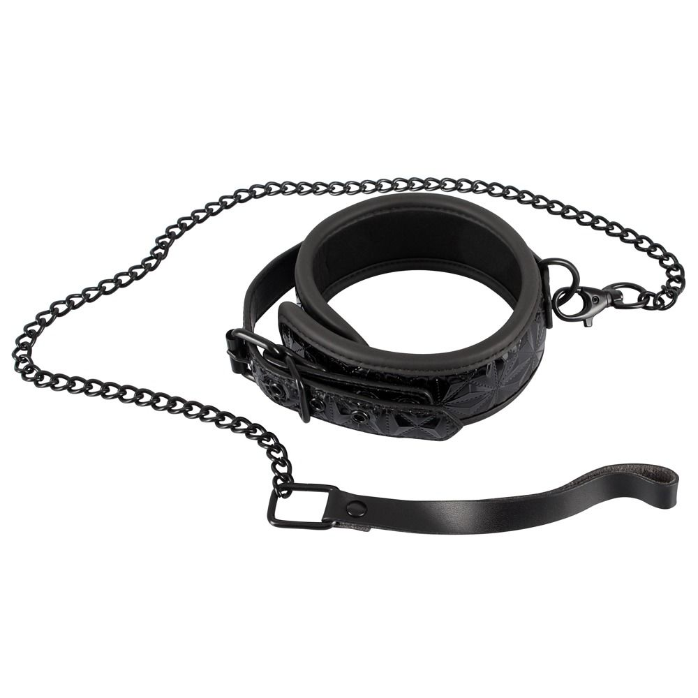 Купить ошейник и поводок с геометрическим узором collar with leash Image