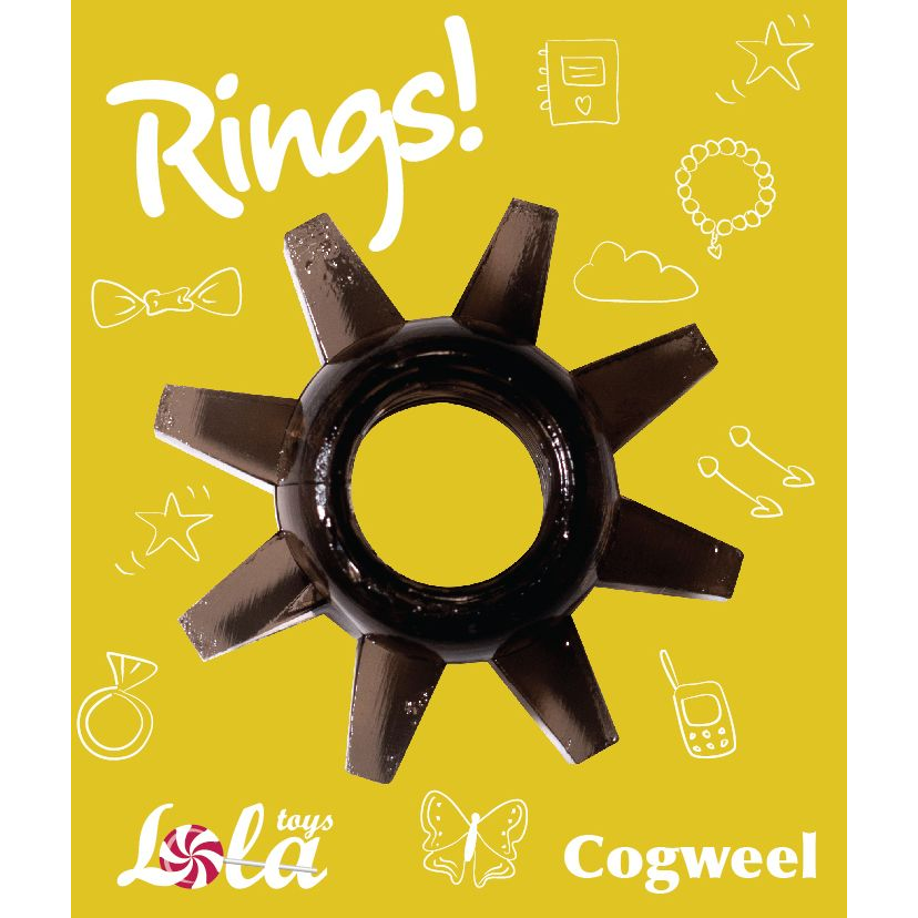 Купить чёрное эрекционное кольцо rings cogweel Image