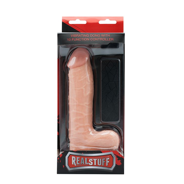 Купить телесный вибратор-реалистик realstuff 7inch dong - 18 см. Image