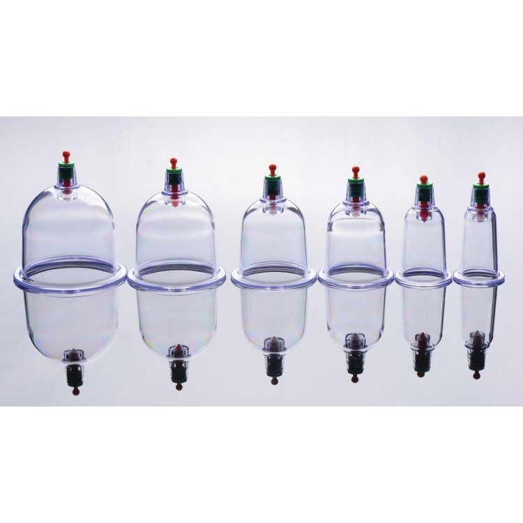 Купить набор помп для стимуляции sukshen 6 piece cupping set with acu-points Image