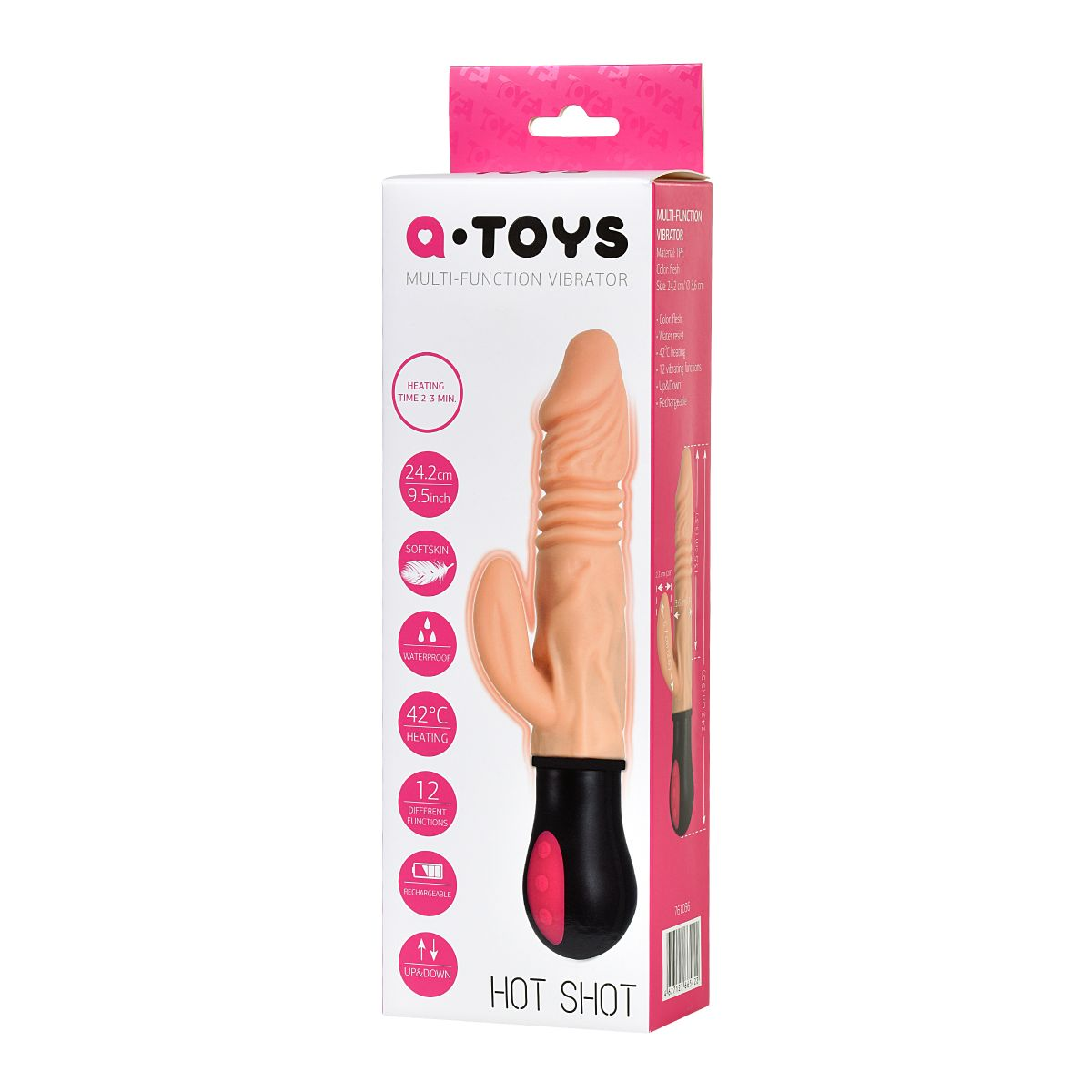 Купить реалистичный вибратор a-toys с функцией up-down - 24,2 см. Image