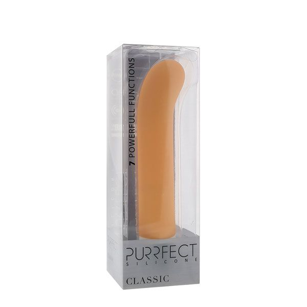 Купить телесный вибратор purrfect silicone classic g-spot - 17,5 см. Image