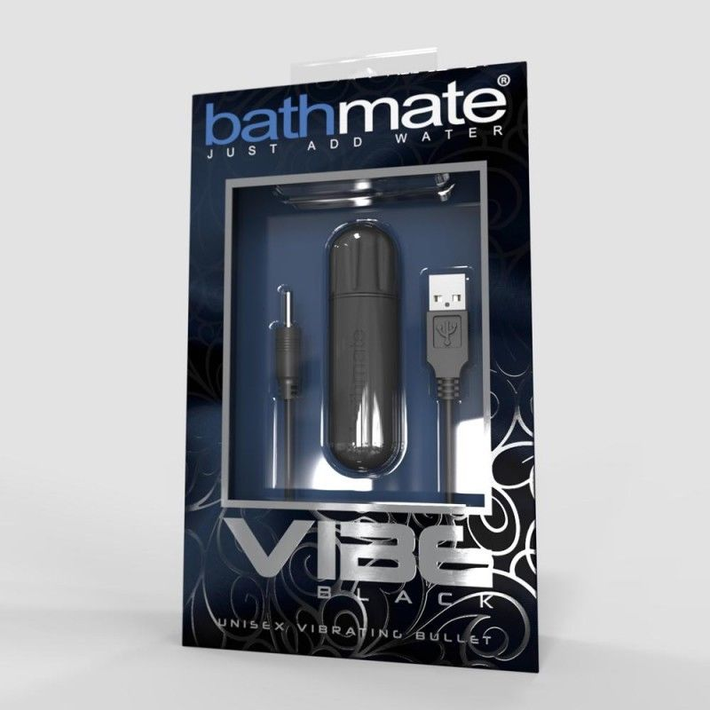 Купить чёрная перезаряжаемая вибропуля bathmate vibrating bullet vibe black Image