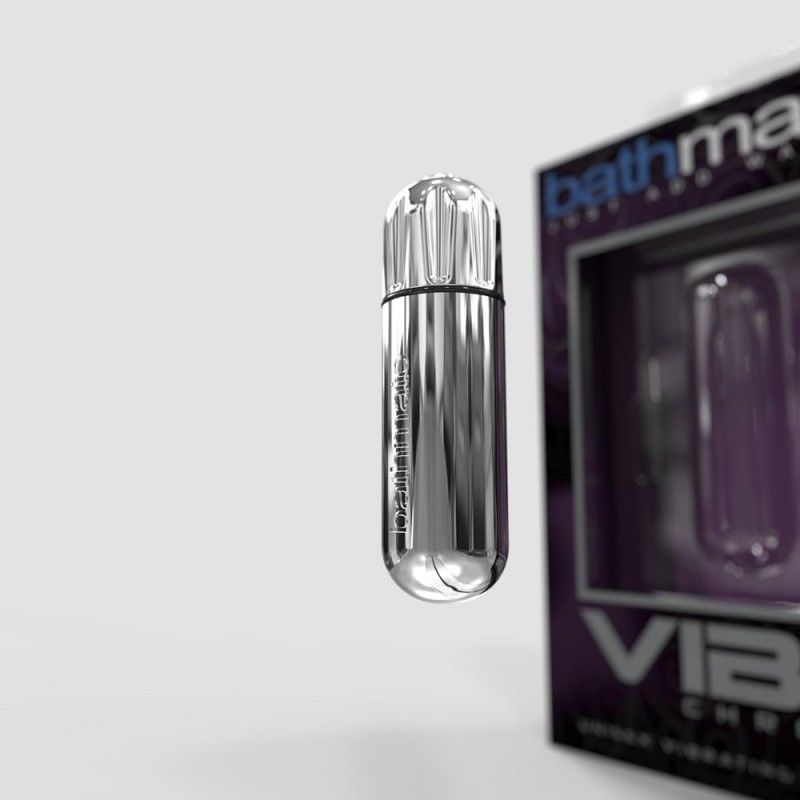 Купить серебристая перезаряжаемая вибропуля bathmate vibrating bullet vibe chrome Image