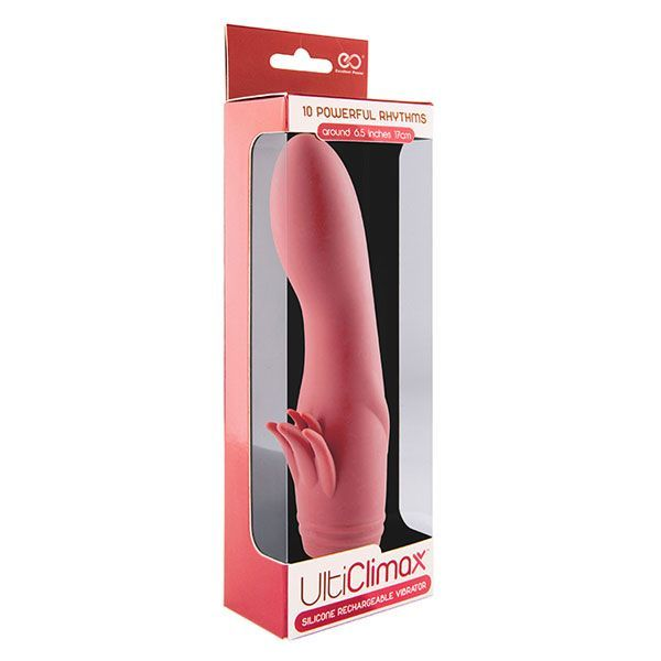 Купить розовый вибратор с усиками ulti climax rechargeable vibrator - 17 см. Image