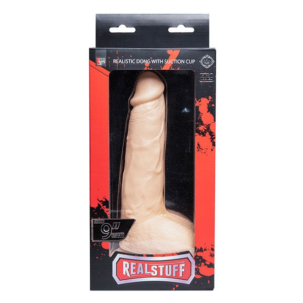 Купить телесный фаллоимитатор realstuff realistic dong 9inch - 23 см. Image