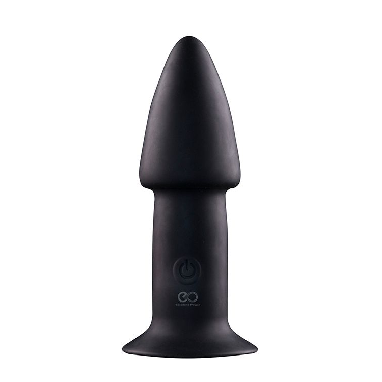 Купить черный анальный вибратор 5inch rechargeable buttplug - 12,7 см. Image