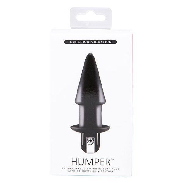 Купить черный конический анальный вибратор humper 3.5inch vibrator Image