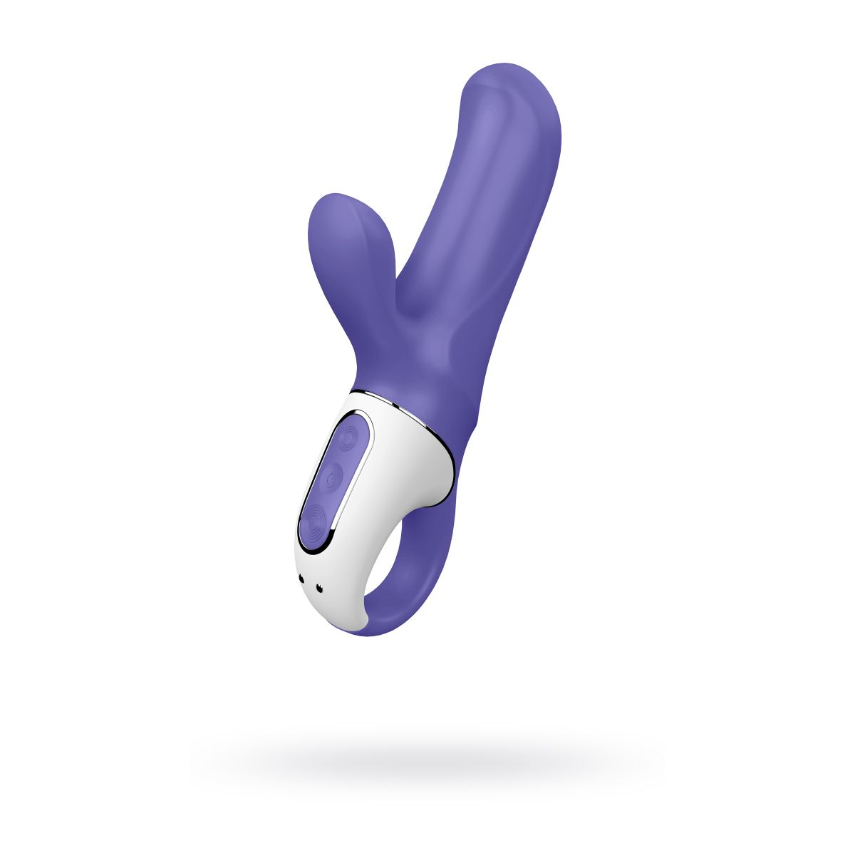 Купить фиолетовый вибратор satisfyer magic bunny с клиторальным отростком - 17,6 см. Image