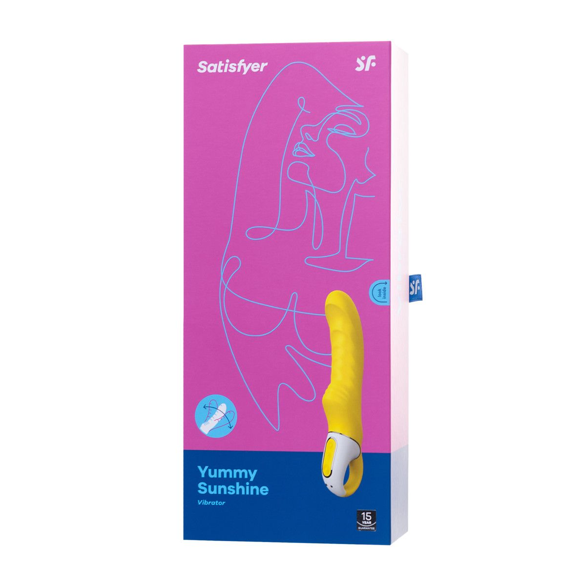 Купить жёлтый вибратор satisfyer yummy sunshine - 22,5 см. Image