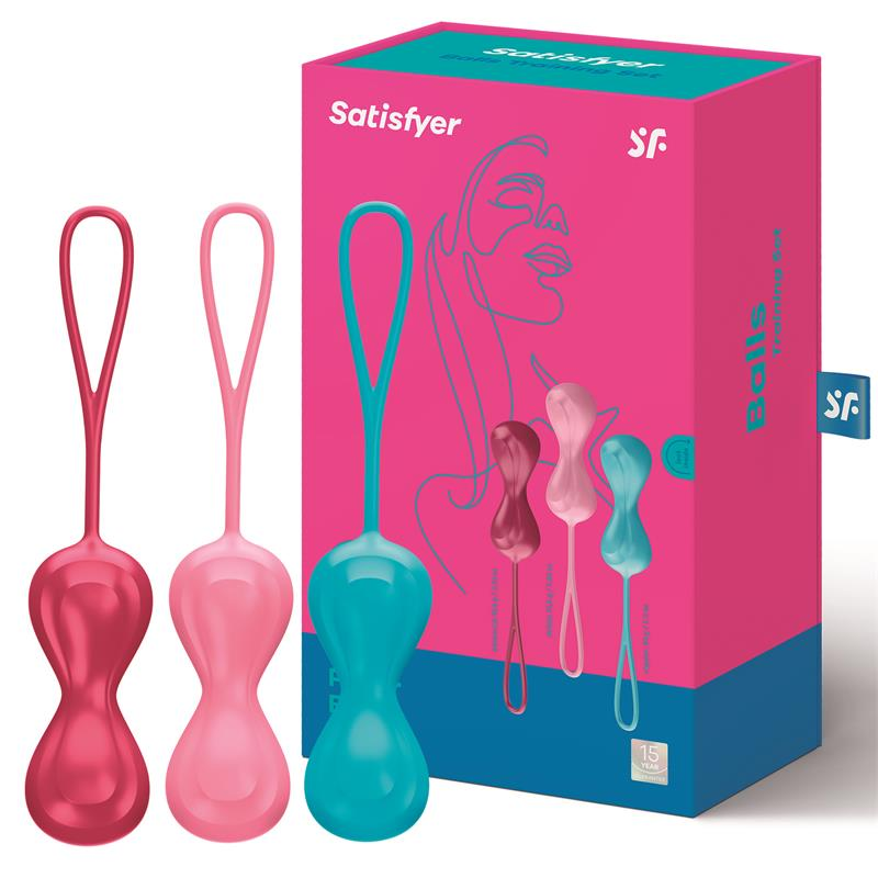 Купить набор из трёх двойных вагинальных шариков satisfyer power balls Image